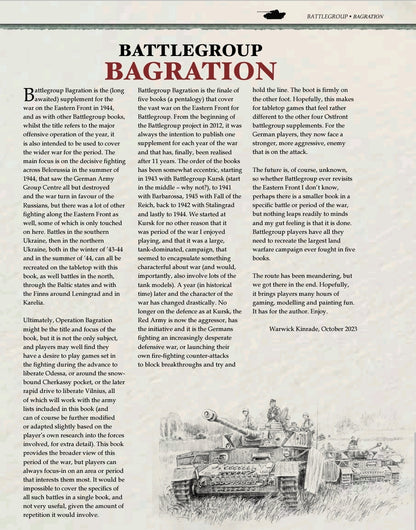 Battlegroup Bagration -Softback - Print On Demand